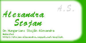 alexandra stojan business card