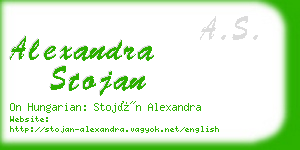 alexandra stojan business card